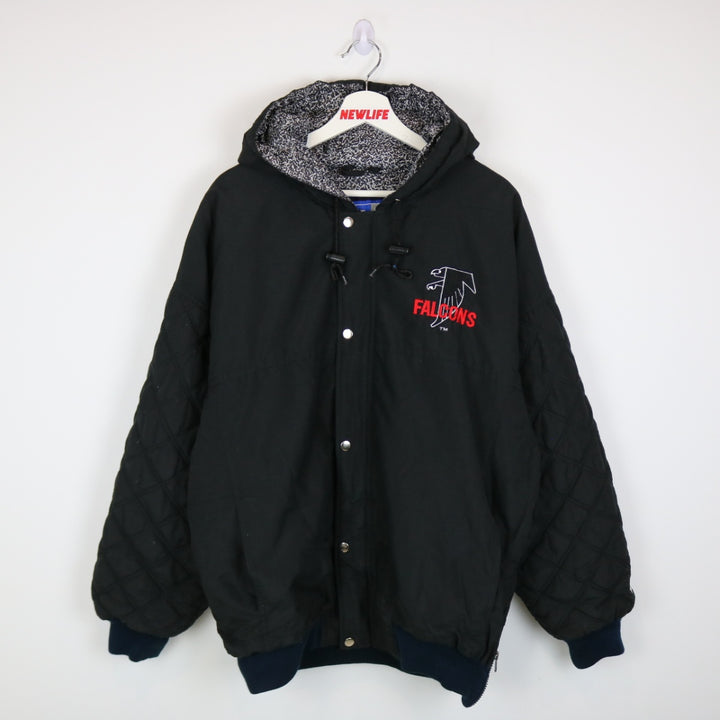 Vintage 90's Atlanta Falcons NFL Starter Jacket - L-NEWLIFE Clothing