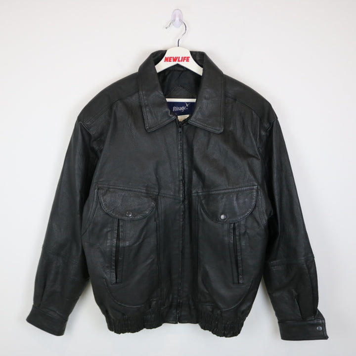 Vintage 80's Rivage Leather Jacket - XL-NEWLIFE Clothing