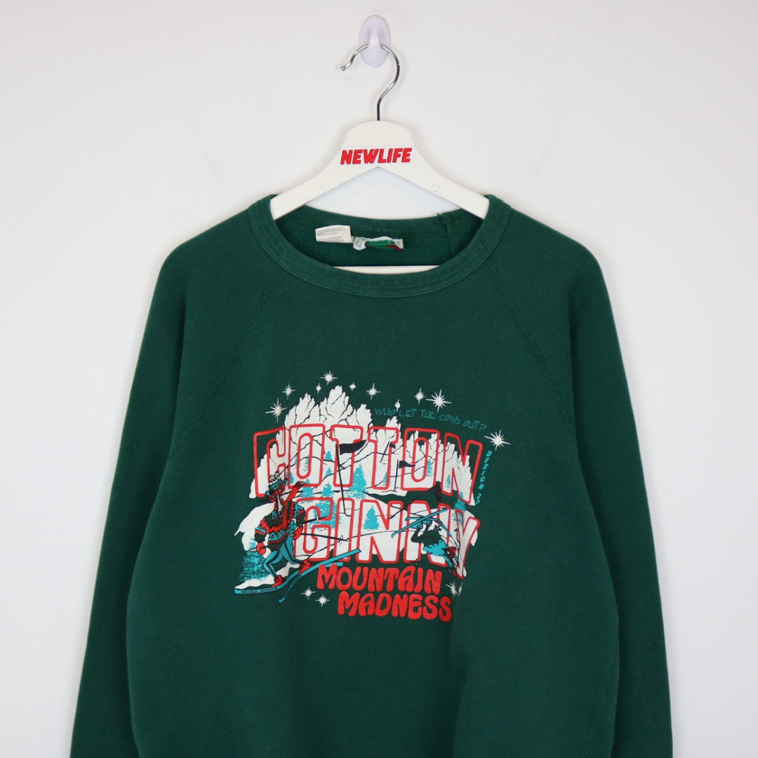 Vintage 90's Cotton Ginny Mountain Madness Crewneck - L-NEWLIFE Clothing