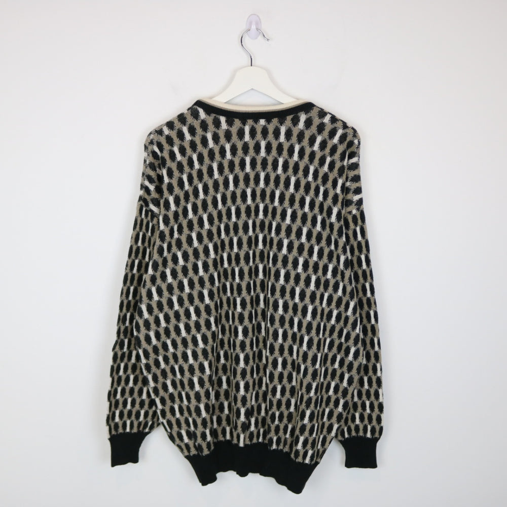 Vintage 90's Tundra Patterned Knit Sweater - L-NEWLIFE Clothing