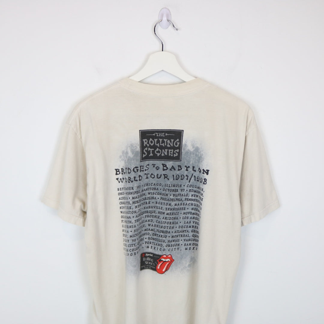 Vintage 1997 Rolling Stones Bridges to Babylon Band Tee - M-NEWLIFE Clothing