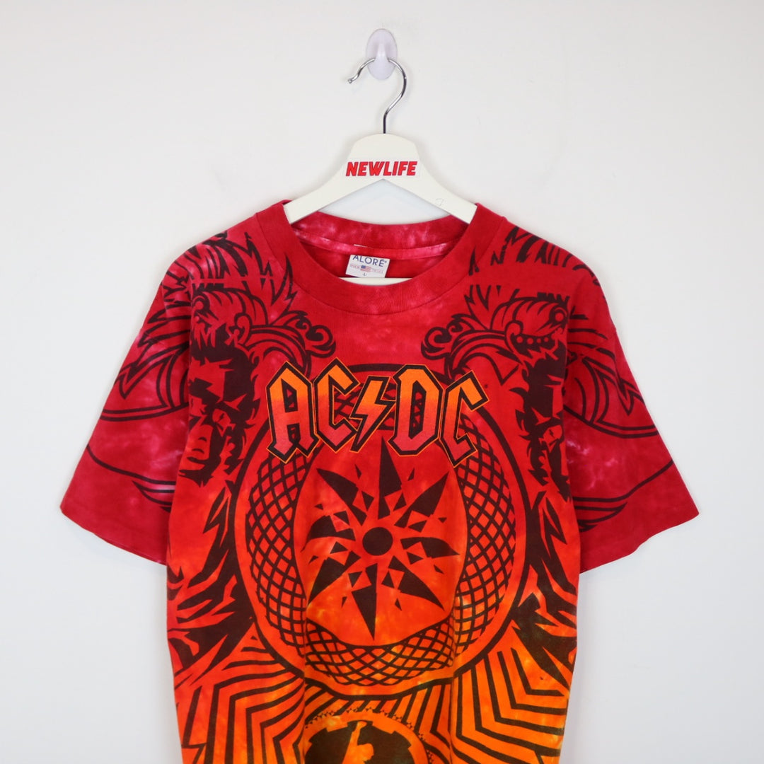 Vintage 2009 ACDC Black Ice Tour Tie Dye Tee - L-NEWLIFE Clothing
