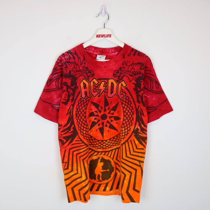 Vintage 2009 ACDC Black Ice Tour Tie Dye Tee - L-NEWLIFE Clothing