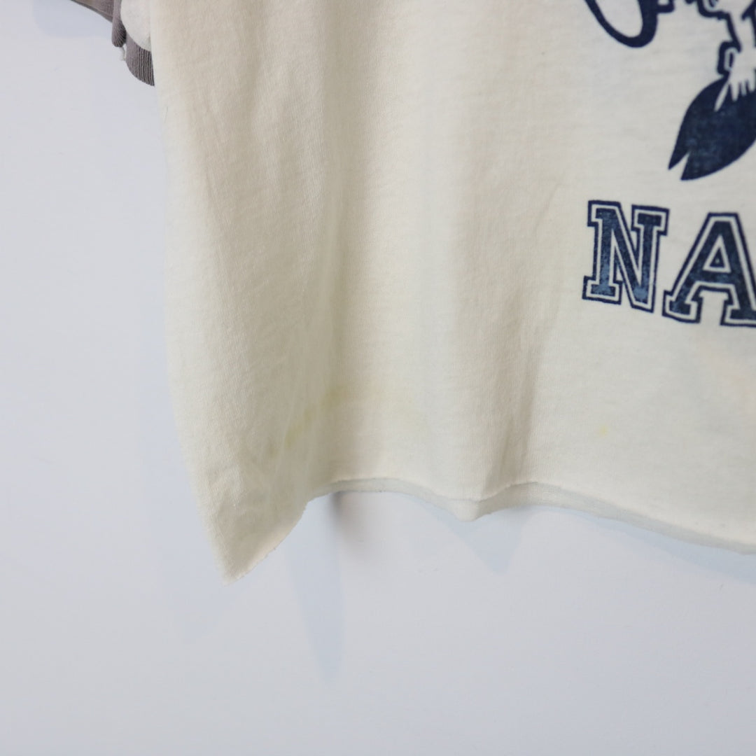 Vintage 70's United States Navy Ringer Tee - M-NEWLIFE Clothing