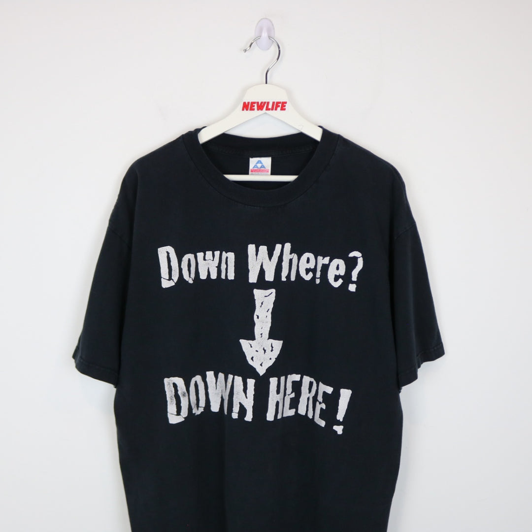 Vintage 1998 D-Generation X Down Where Down Here WWF Tee - XL-NEWLIFE Clothing