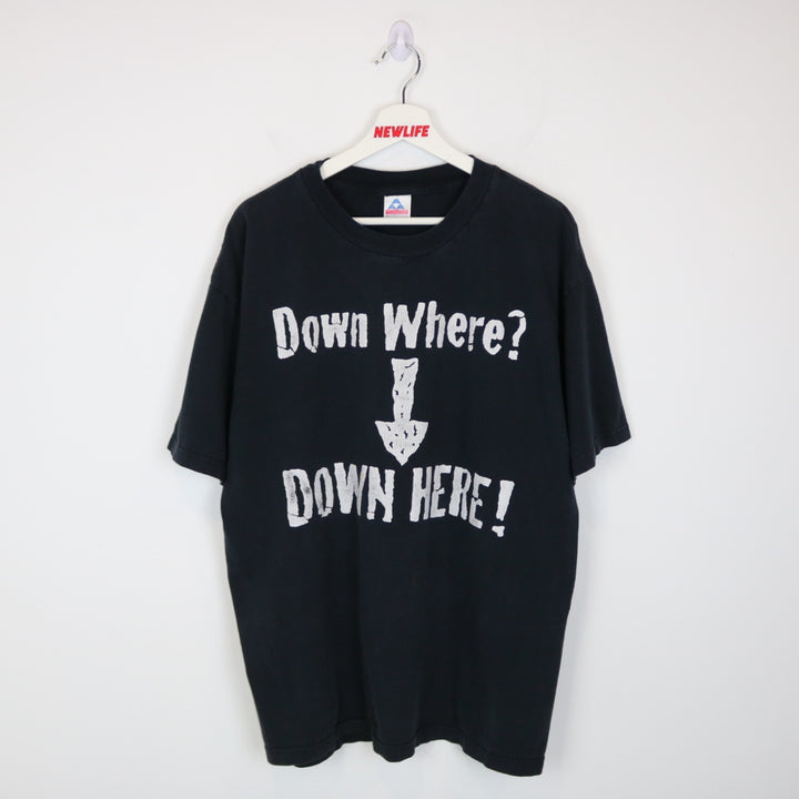 Vintage 1998 D-Generation X Down Where Down Here WWF Tee - XL-NEWLIFE Clothing