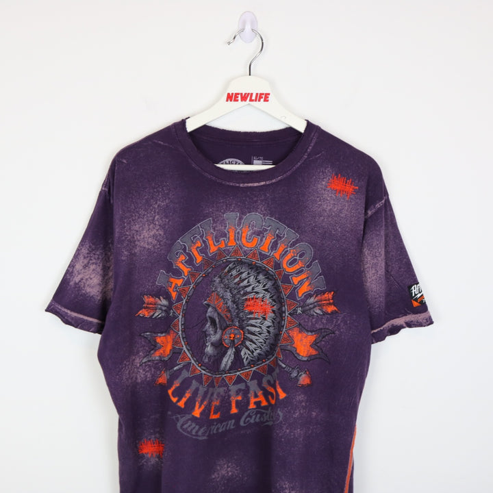 Y2K Affliction Live Fast Tee - L-NEWLIFE Clothing