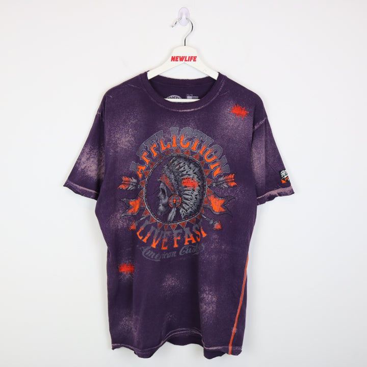 Y2K Affliction Live Fast Tee - L-NEWLIFE Clothing