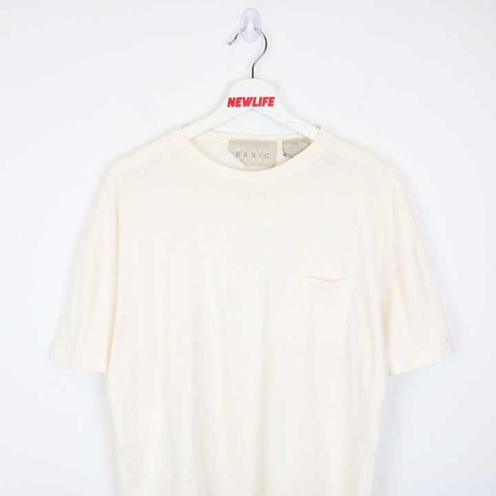 Vintage 80's Basic Style Blank Tee - L-NEWLIFE Clothing