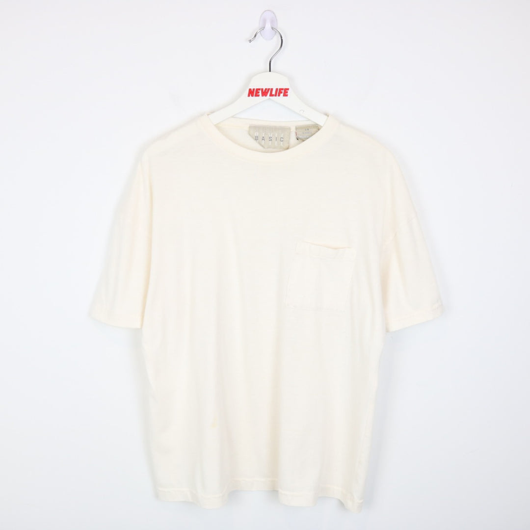 Vintage 80's Basic Style Blank Tee - L-NEWLIFE Clothing