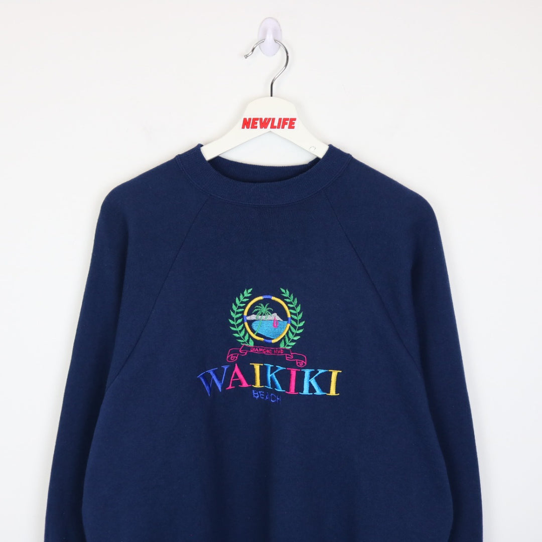 Vintage 90's Waikiki Beach Hawaii Crewneck - L-NEWLIFE Clothing
