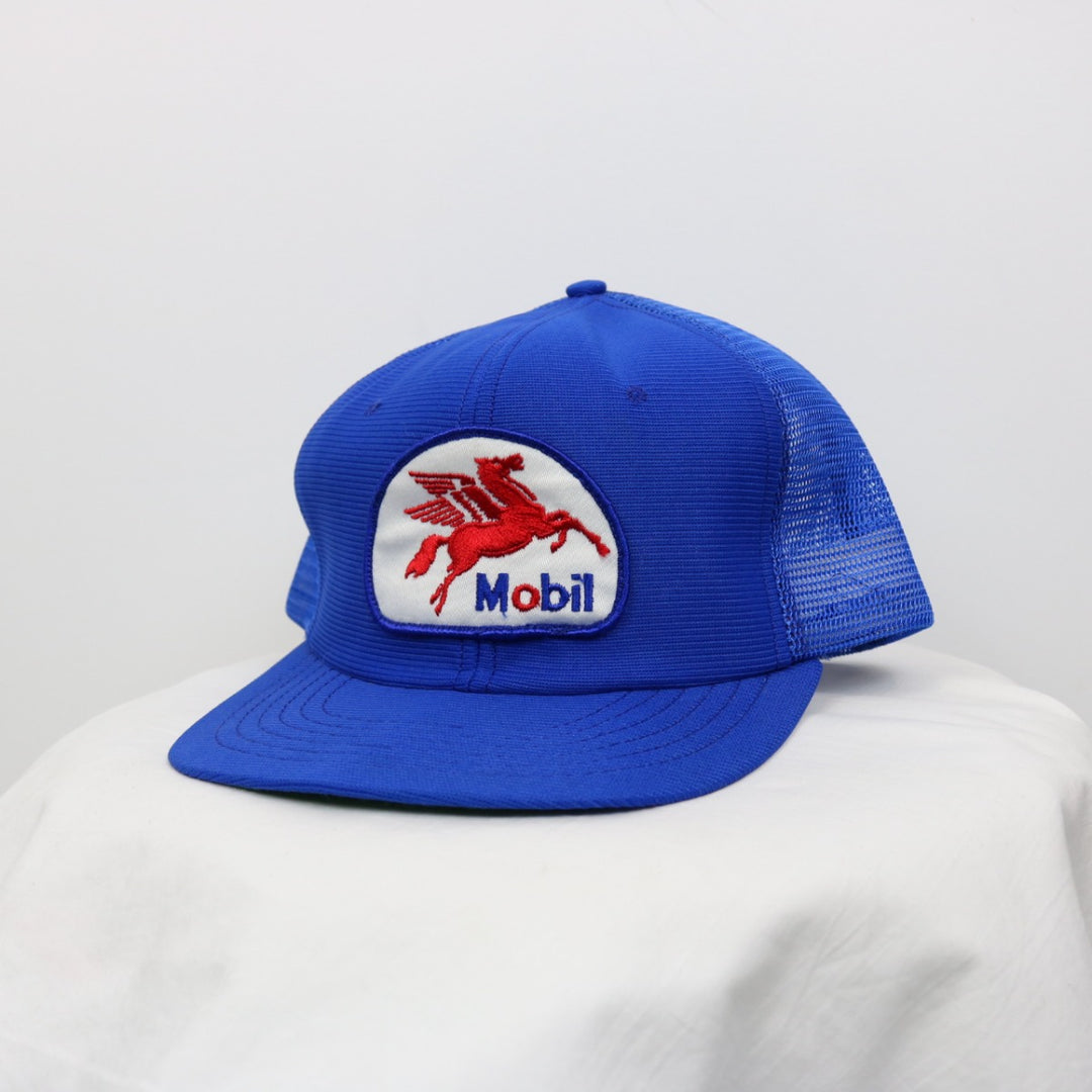 Vintage 80's Mobil Pegasus Trucker Hat - OS-NEWLIFE Clothing