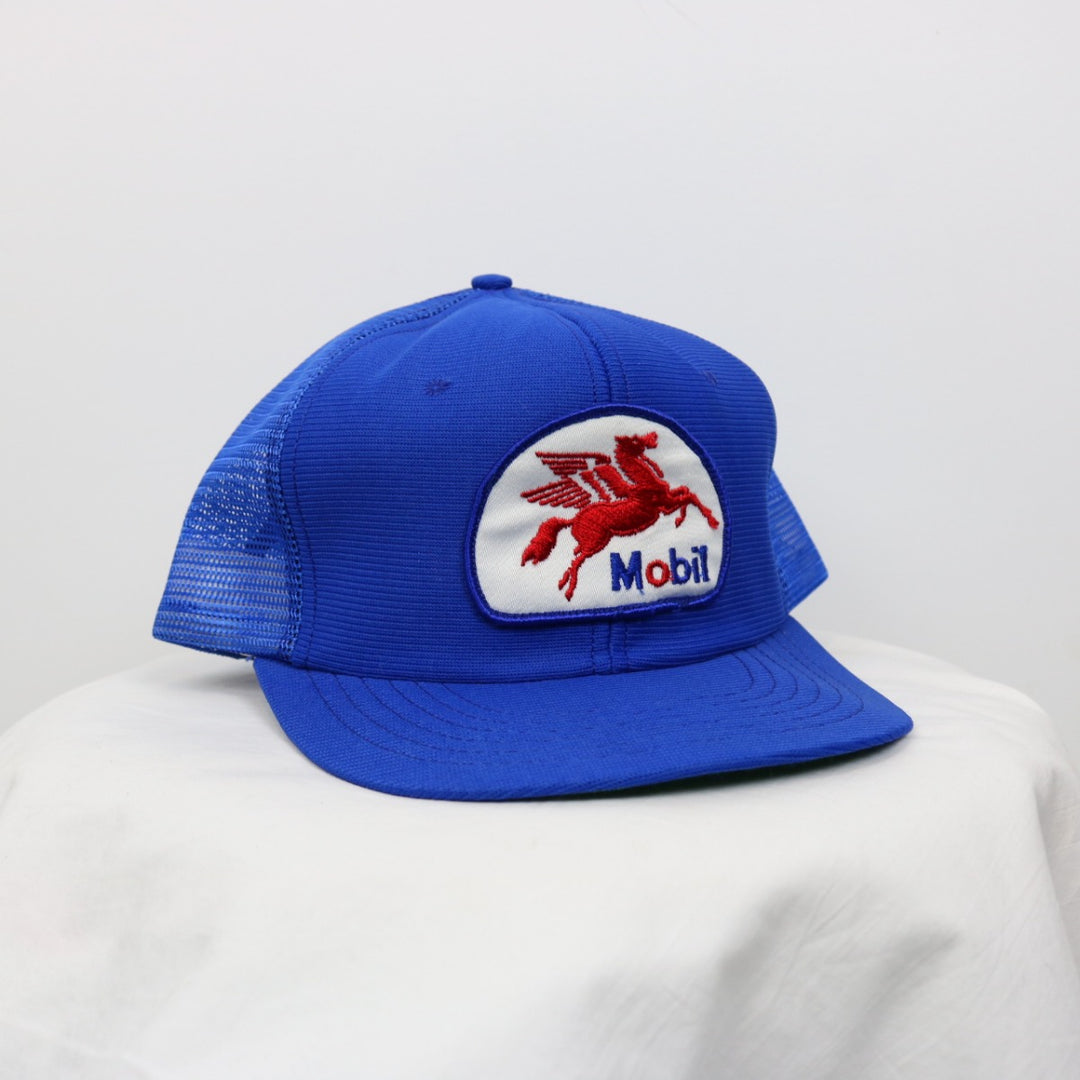 Vintage 80's Mobil Pegasus Trucker Hat - OS-NEWLIFE Clothing