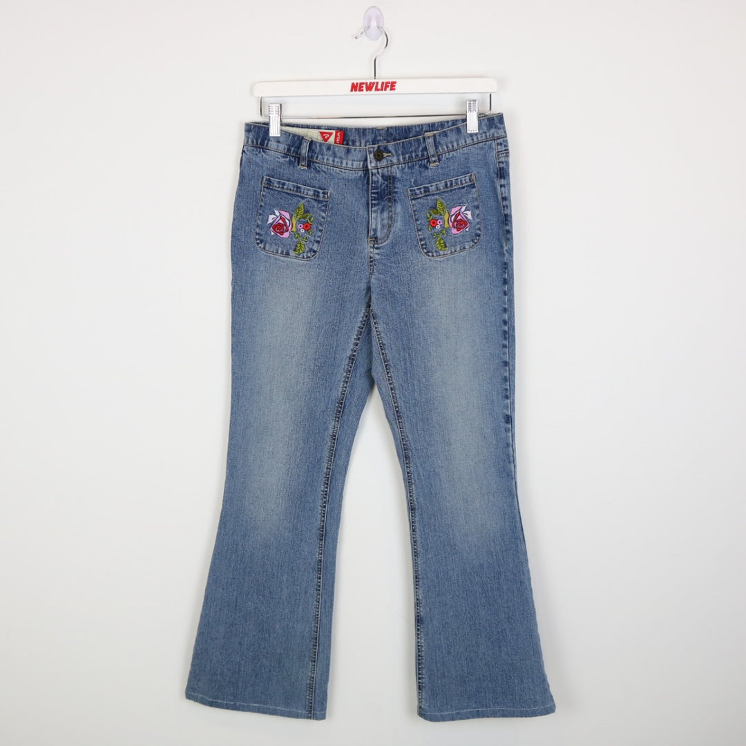 Vintage 00's Guess Flower Denim Jeans - 32"-NEWLIFE Clothing