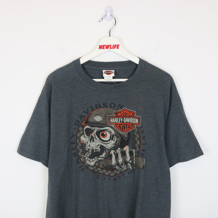 2014 Harley Davidson Kelowna BC Tee - L-NEWLIFE Clothing