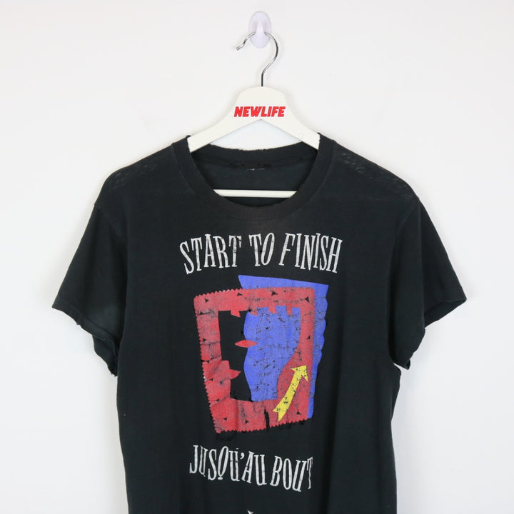 Vintage 90's Start to Finish Tee - M-NEWLIFE Clothing