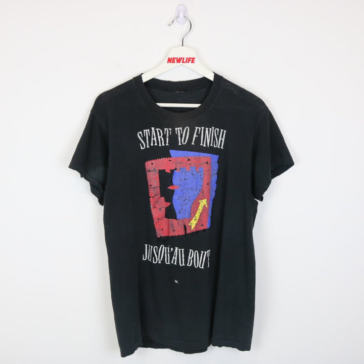 Vintage 90's Start to Finish Tee - M-NEWLIFE Clothing