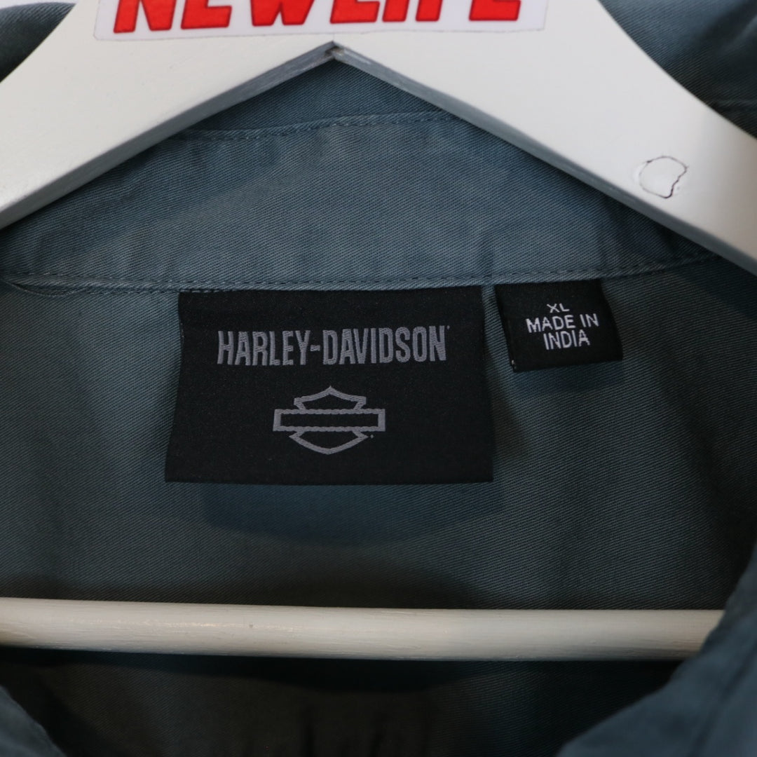 Harley Davidson Short Sleeve Button Up - XL-NEWLIFE Clothing