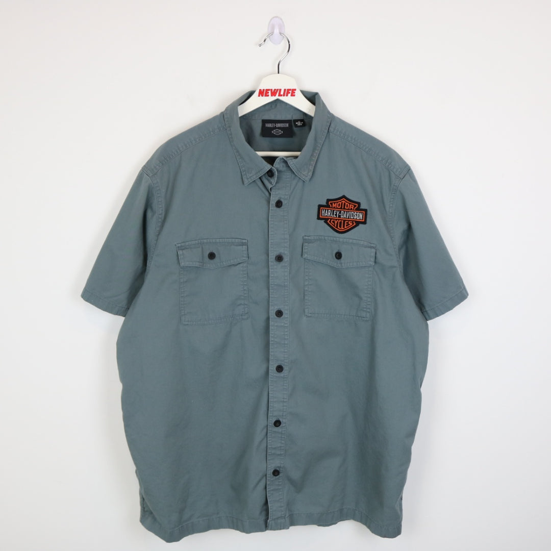 Harley Davidson Short Sleeve Button Up - XL-NEWLIFE Clothing