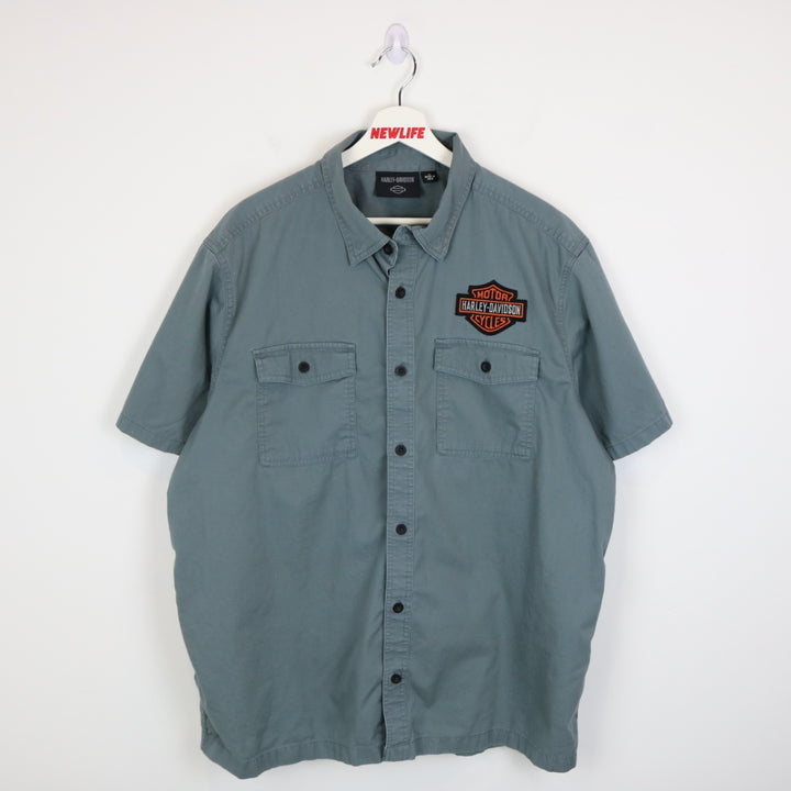 Harley Davidson Short Sleeve Button Up - XL-NEWLIFE Clothing