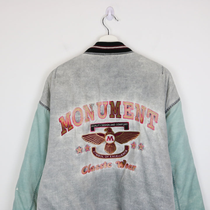 Vintage 80's Monument Bomber Jacket - L/XL-NEWLIFE Clothing
