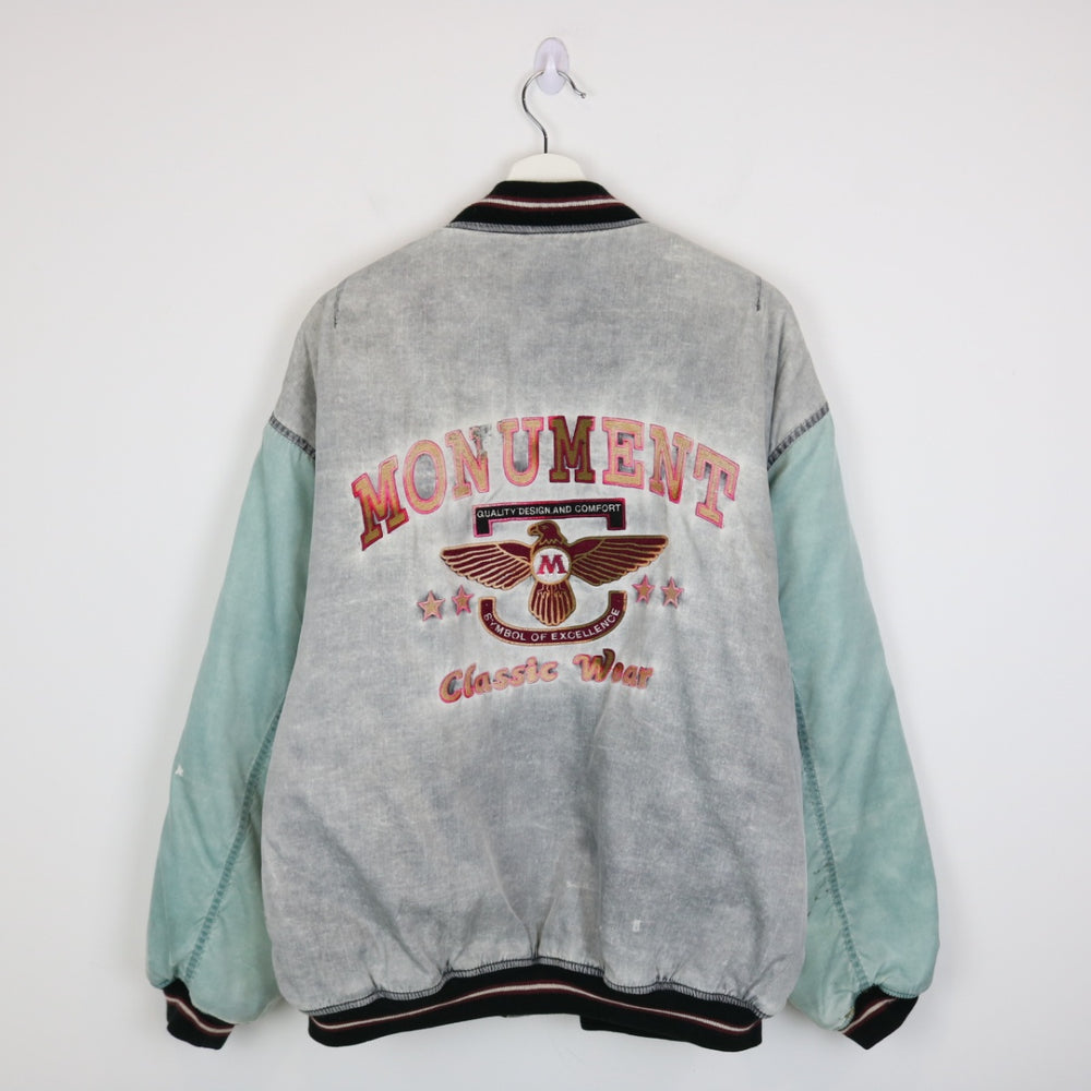 Vintage 80's Monument Bomber Jacket - L/XL-NEWLIFE Clothing