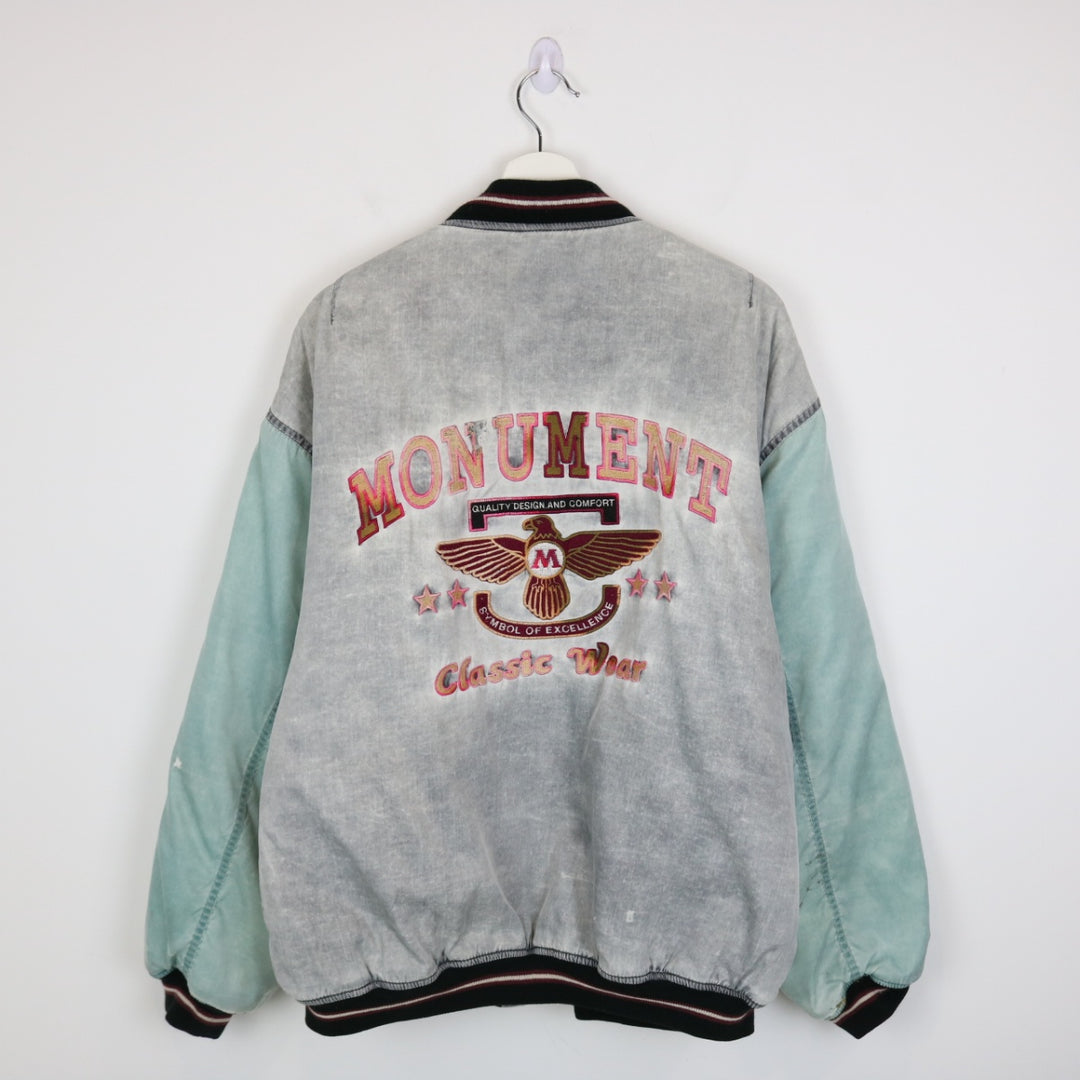 Vintage 80's Monument Bomber Jacket - L/XL-NEWLIFE Clothing