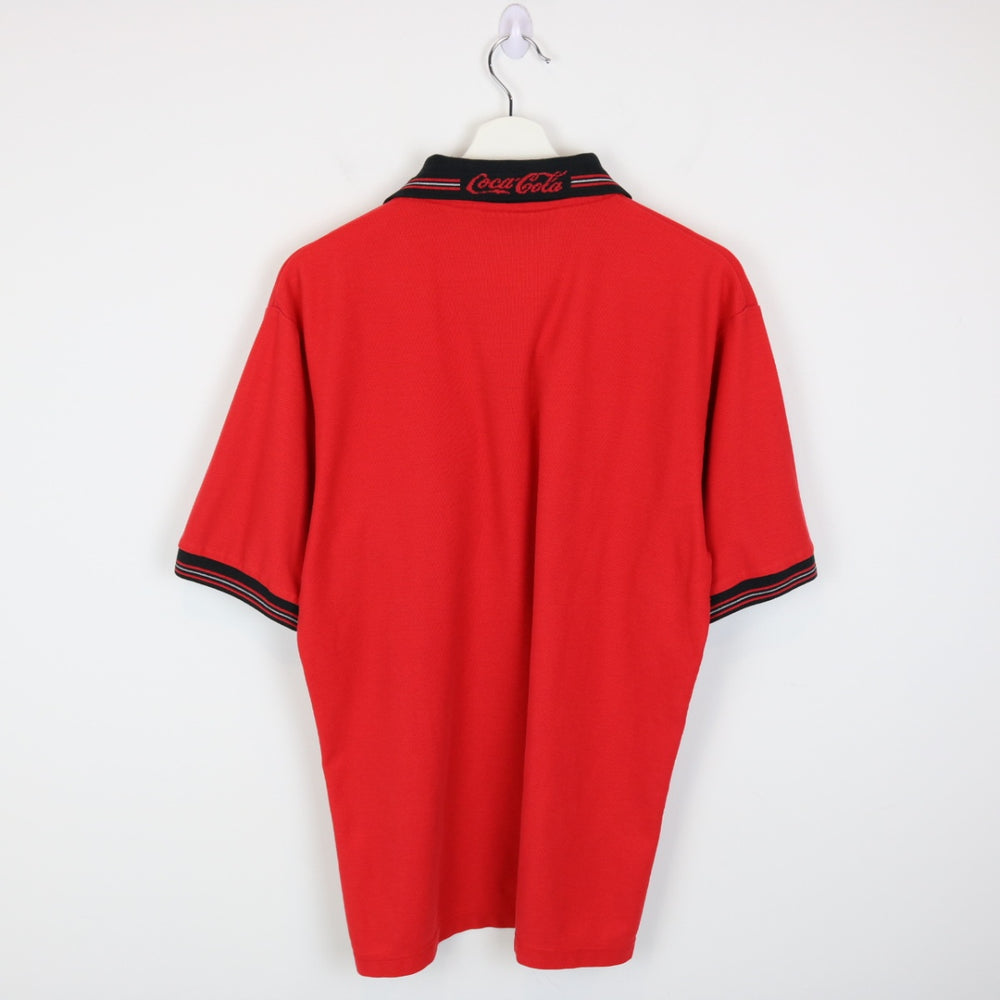 Vintage 80's Coca Cola Polo Shirt - M-NEWLIFE Clothing