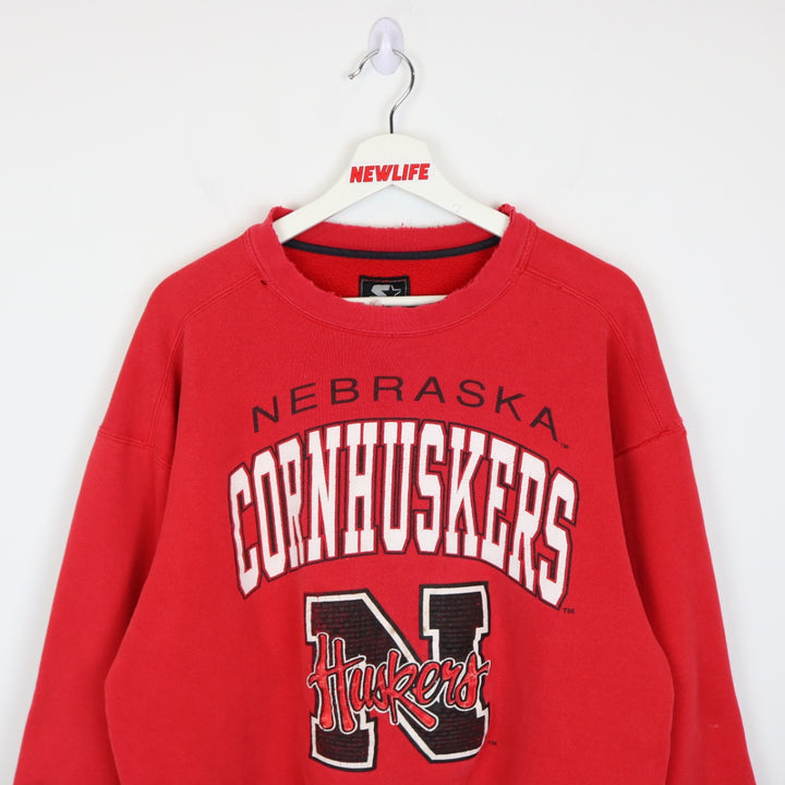 Vintage 90's University of Nebraska Starter Crewneck - L-NEWLIFE Clothing