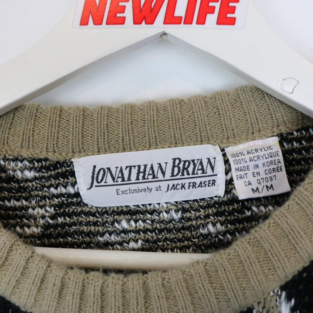 Vintage 80's Jonathan Bryan Patterned Knit Sweater - S-NEWLIFE Clothing