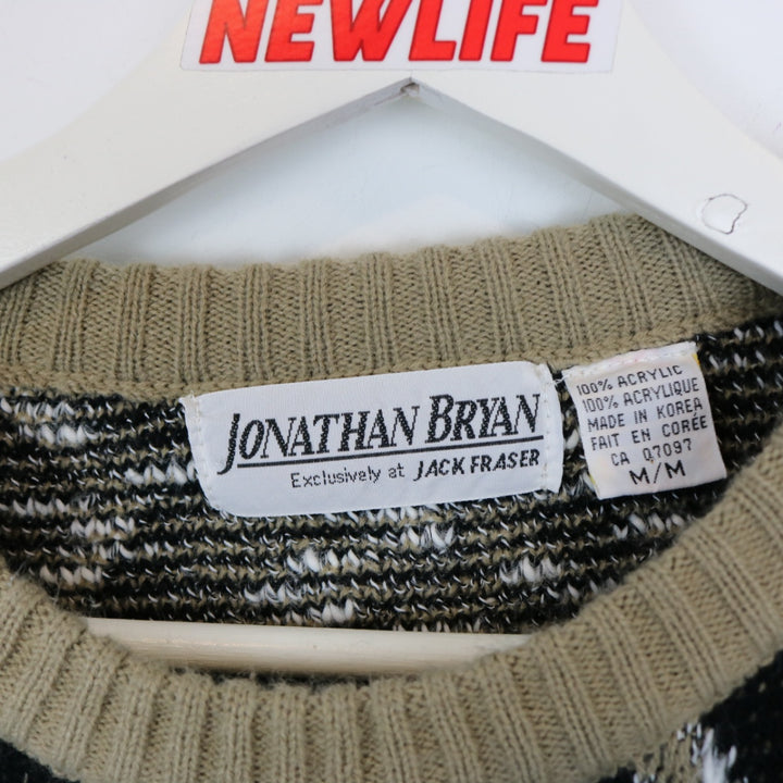Vintage 80's Jonathan Bryan Patterned Knit Sweater - S-NEWLIFE Clothing