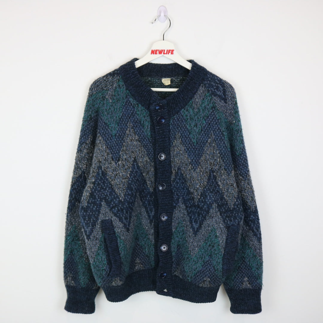 Vintage Wool Knit Cardigan Sweater - L-NEWLIFE Clothing