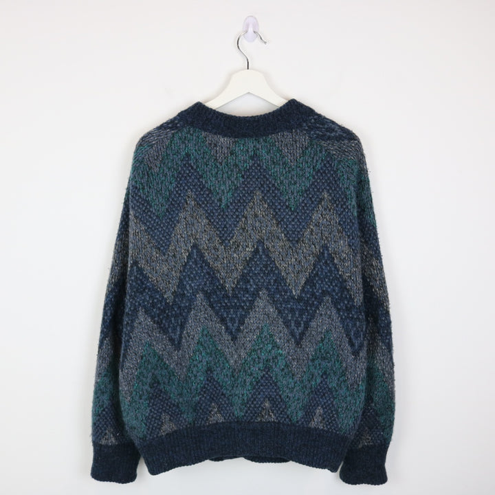 Vintage Wool Knit Cardigan Sweater - L-NEWLIFE Clothing