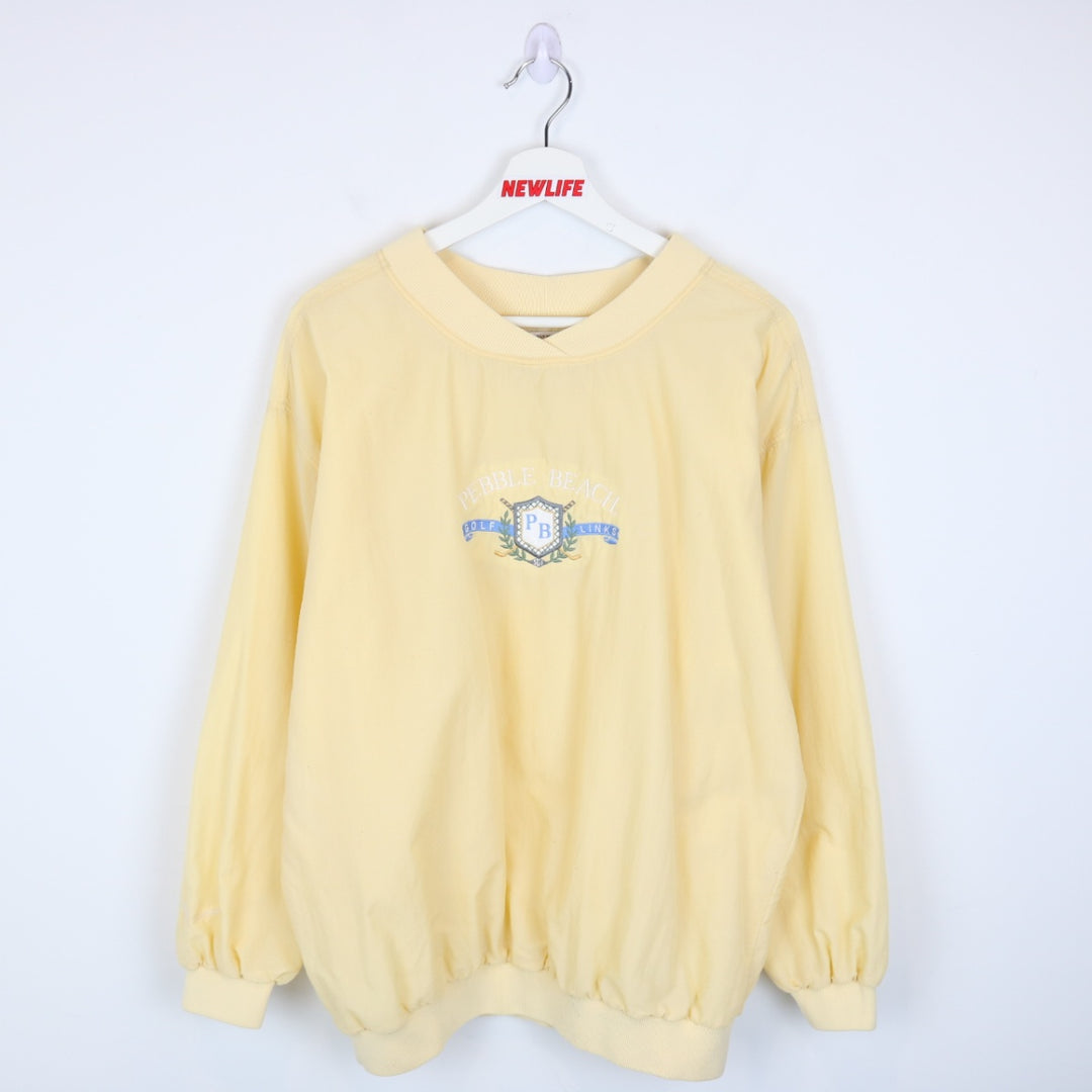 Vintage 90's Pebble Beach Pullover Windbreaker - M-NEWLIFE Clothing