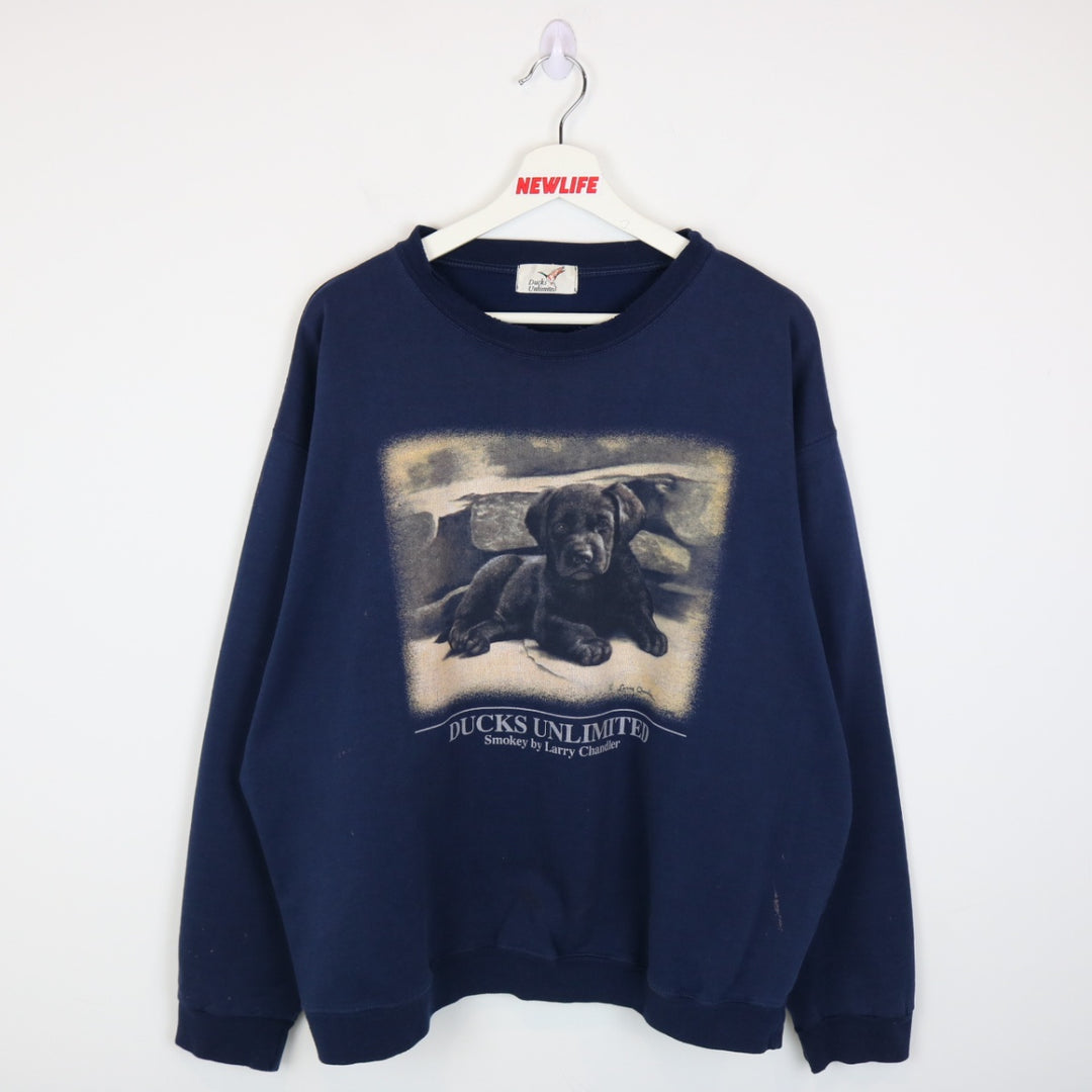 Vintage 90's Dog Nature Ducks Unlimited Crewneck - XXL-NEWLIFE Clothing