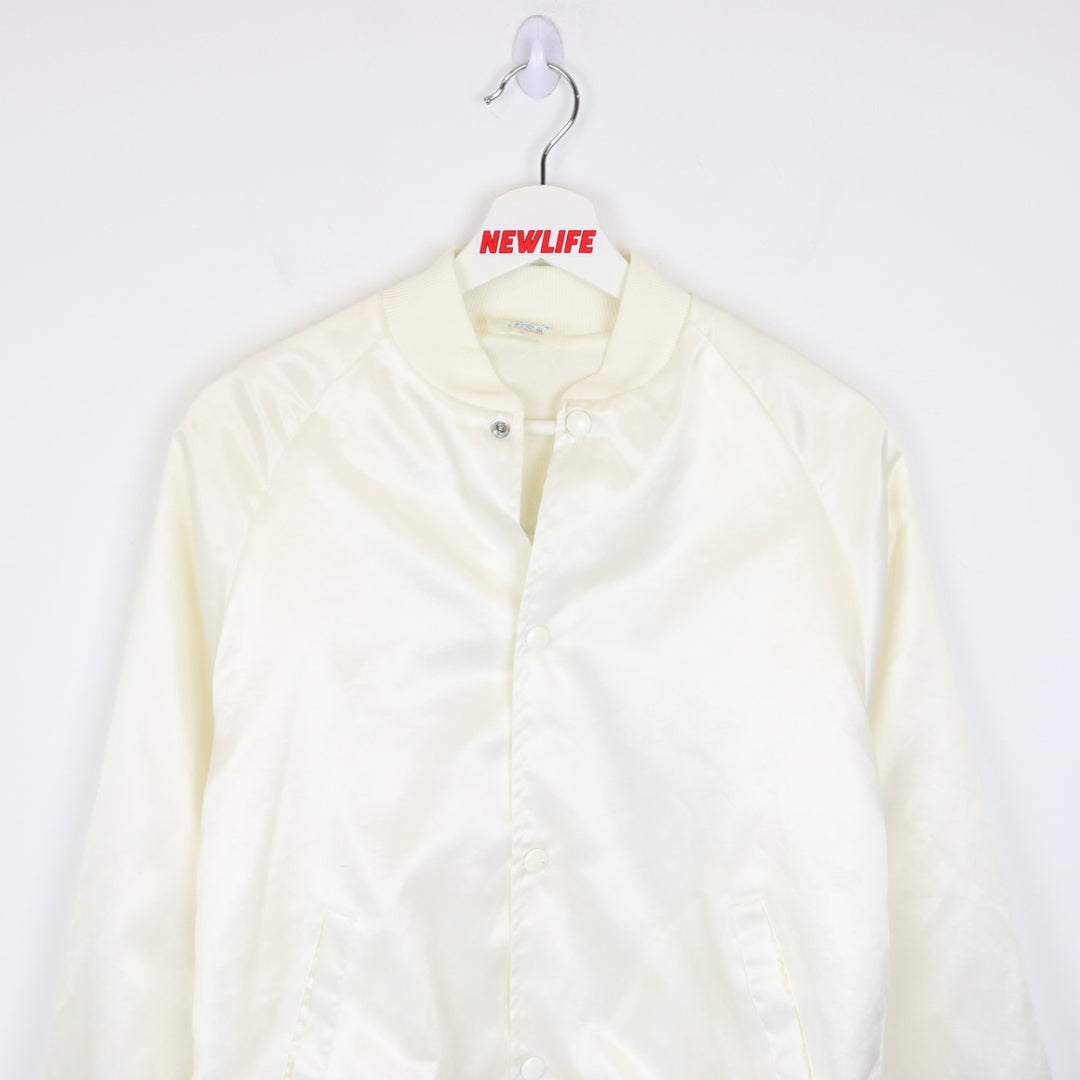 Vintage 80's America's Miss American Queen Satin Bomber Jacket - S-NEWLIFE Clothing