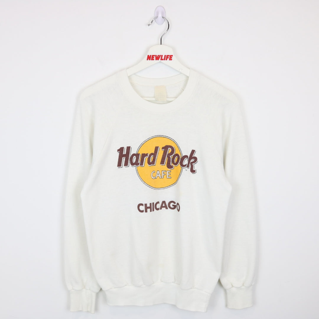 Vintage 80's Hard Rock Cafe Chicago Crewneck - XS-NEWLIFE Clothing