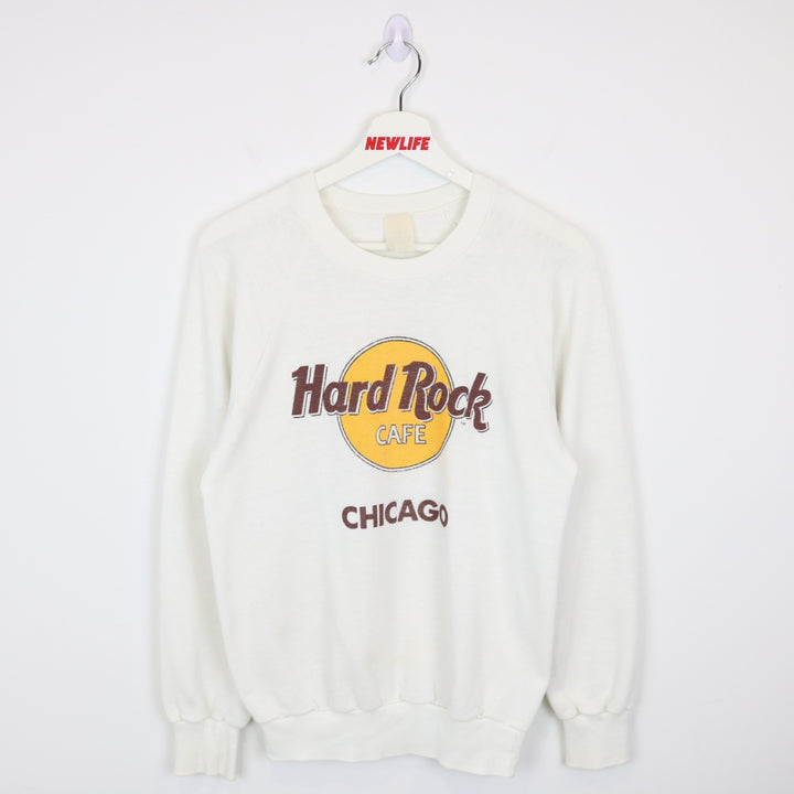 Vintage 80's Hard Rock Cafe Chicago Crewneck - XS-NEWLIFE Clothing