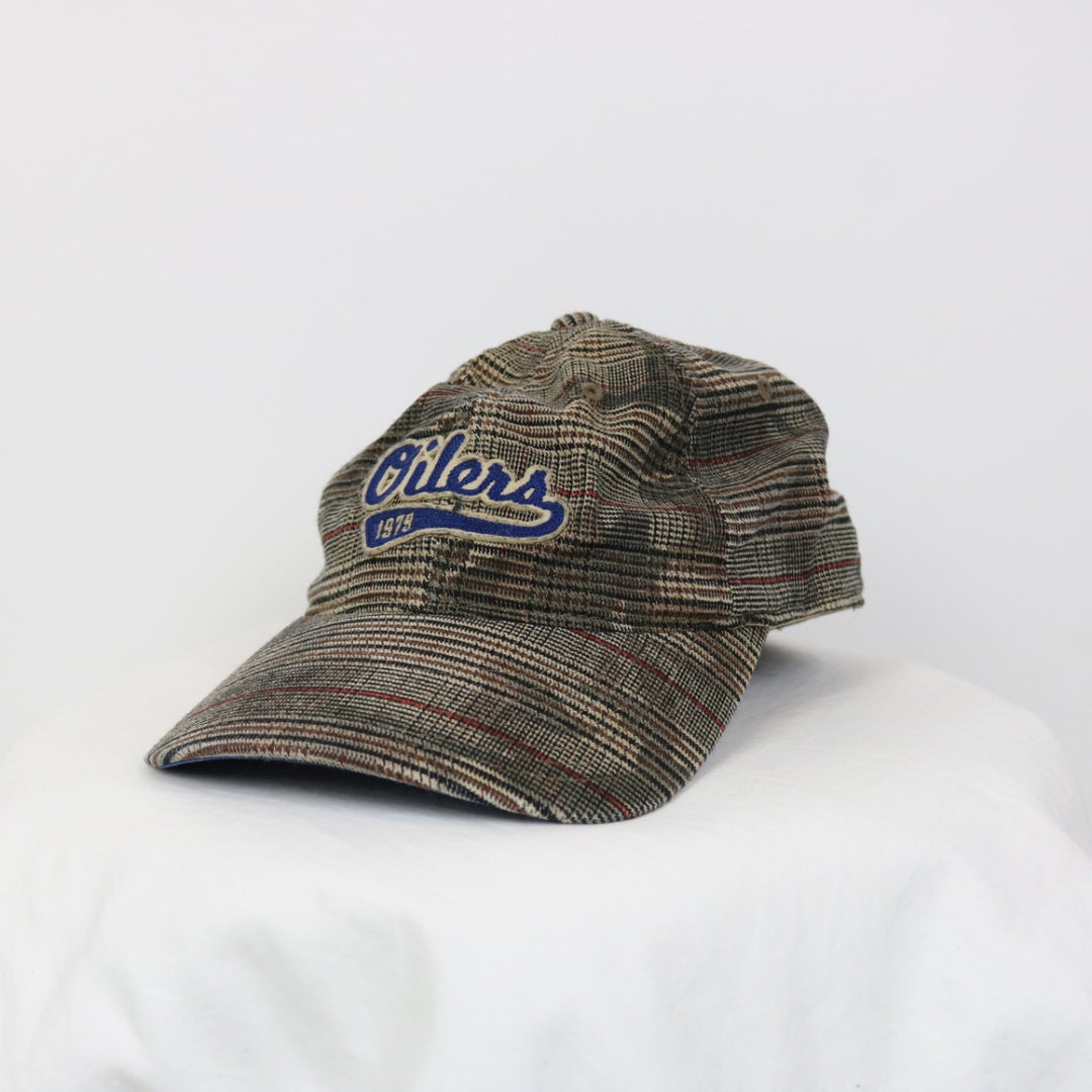 Edmonton Oilers Plaid NHL Hat - OS-NEWLIFE Clothing