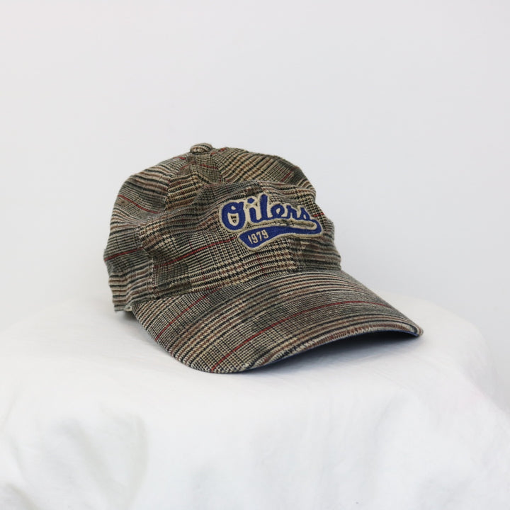 Edmonton Oilers Plaid NHL Hat - OS-NEWLIFE Clothing