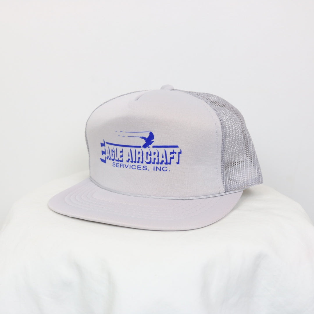 Vintage 80's Eagle Aircraft Trucker Hat - OS-NEWLIFE Clothing