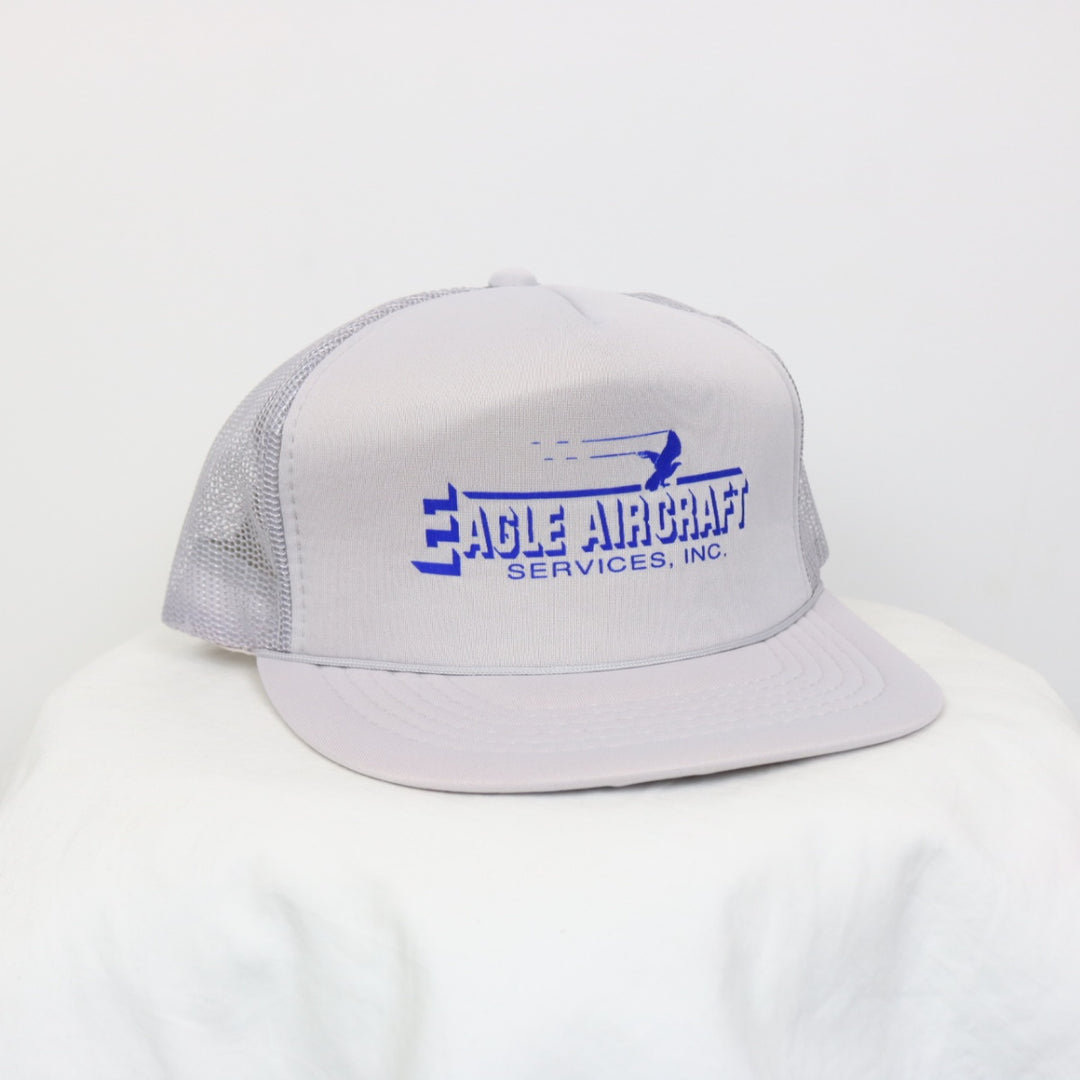 Vintage 80's Eagle Aircraft Trucker Hat - OS-NEWLIFE Clothing