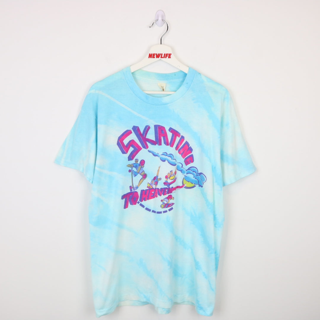 Vintage 80's Skating to Heaven Tee - M-NEWLIFE Clothing