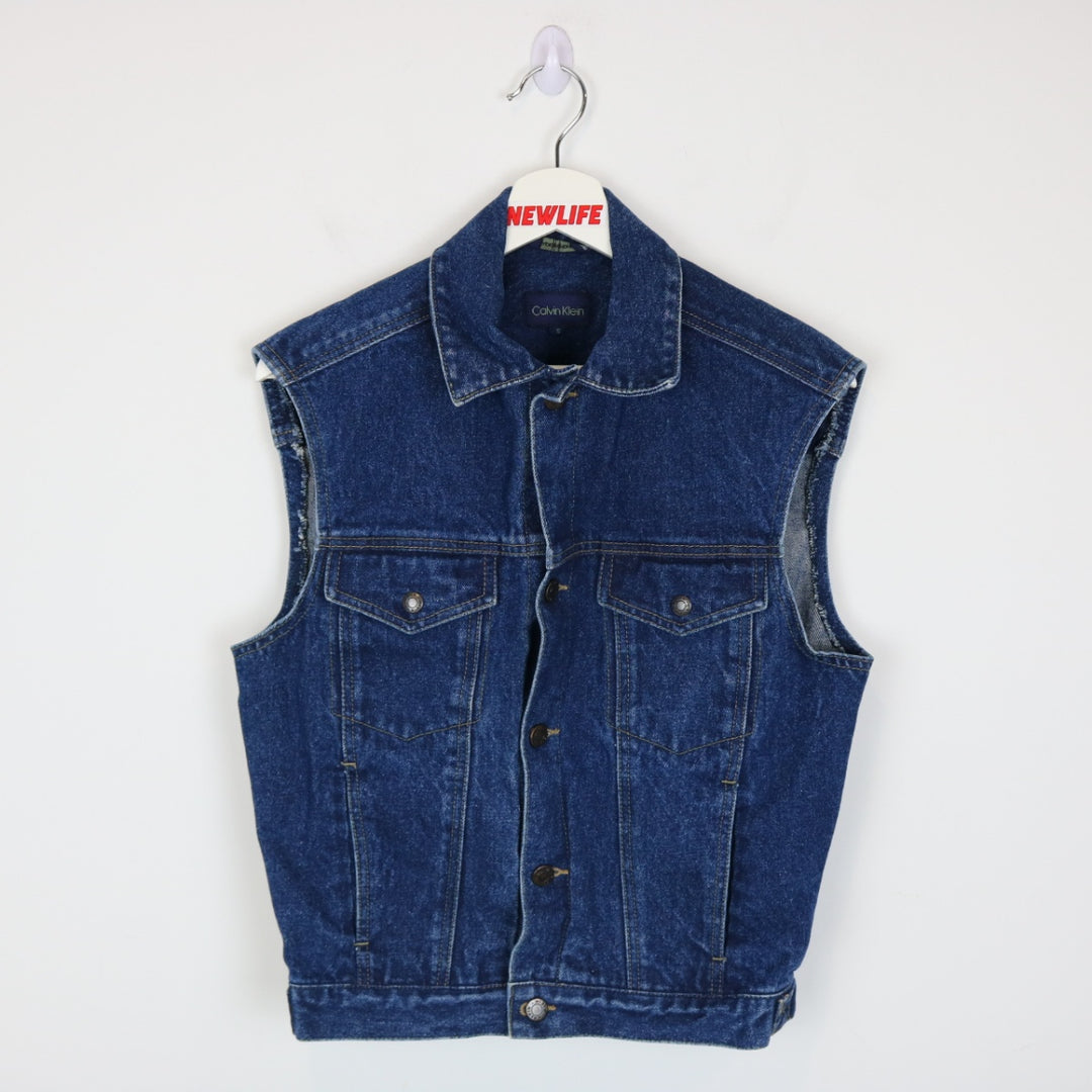 Vintage 80's Calvin Klein Denim Vest - S-NEWLIFE Clothing