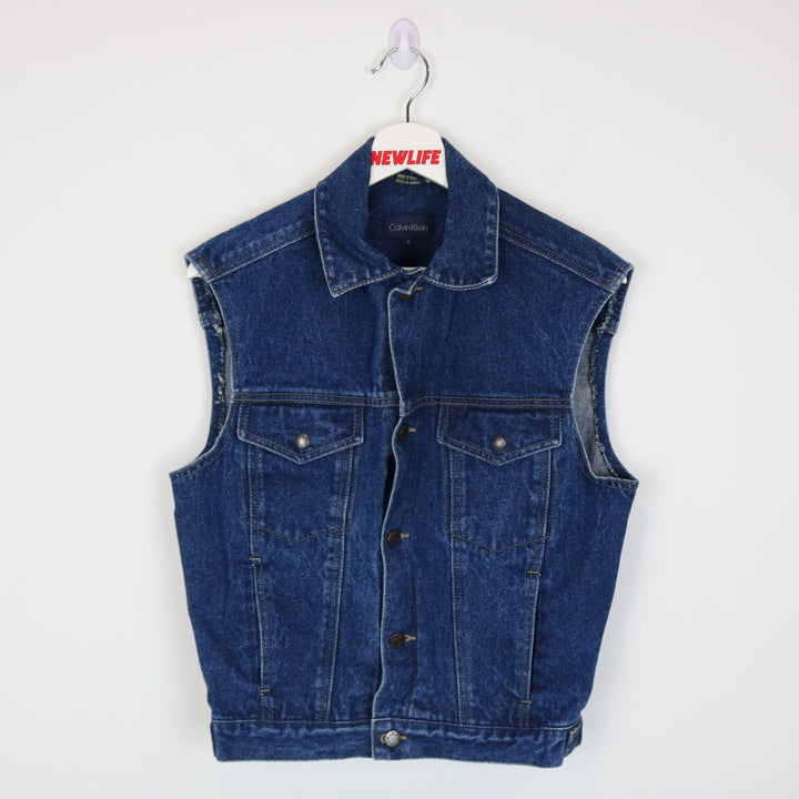 Vintage 80's Calvin Klein Denim Vest - S-NEWLIFE Clothing