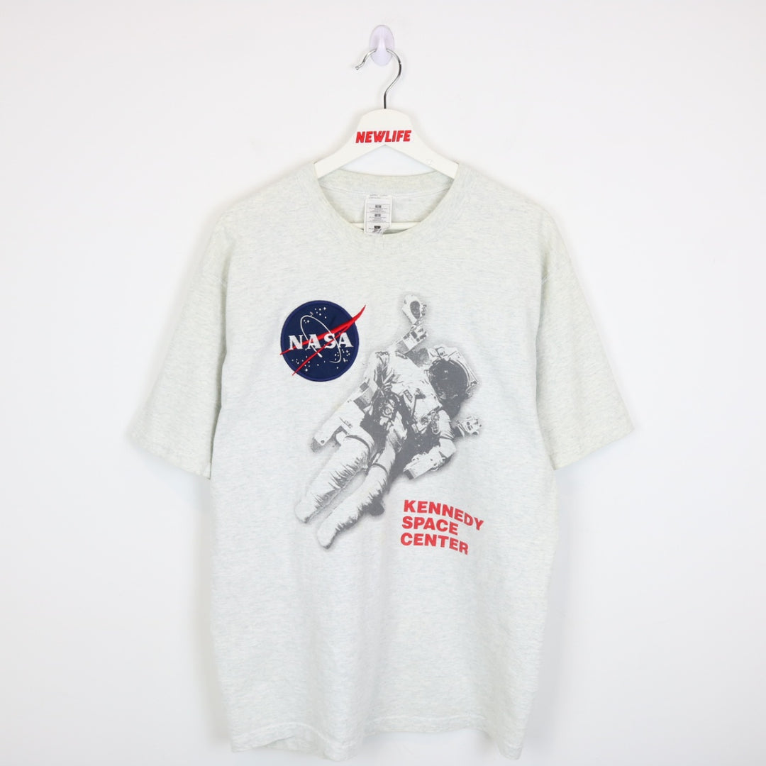 Vintage 90's NASA Kennedy Space Center Astronaut Tee - L-NEWLIFE Clothing