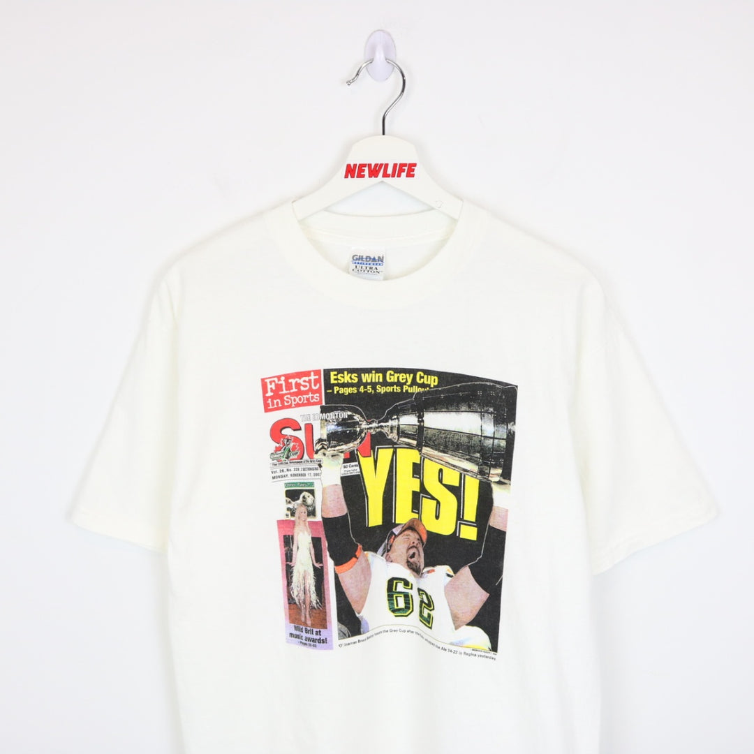 Vintage 2003 Edmonton Elks Grey Cup Tee - M-NEWLIFE Clothing