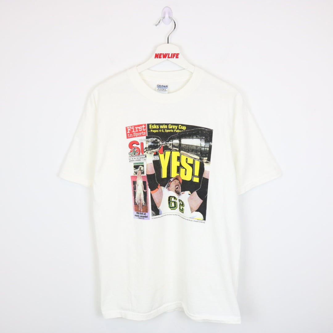 Vintage 2003 Edmonton Elks Grey Cup Tee - M-NEWLIFE Clothing