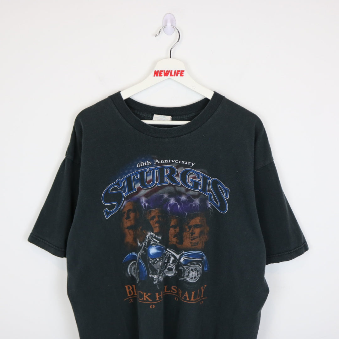 Vintage 2000 Sturgis Black Hills Rally Biker Tee - XL-NEWLIFE Clothing