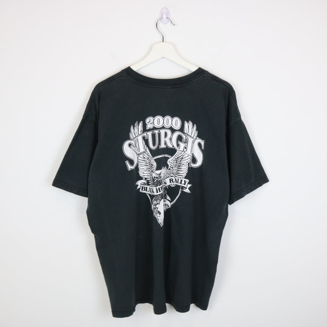 Vintage 2000 Sturgis Black Hills Rally Biker Tee - XL-NEWLIFE Clothing